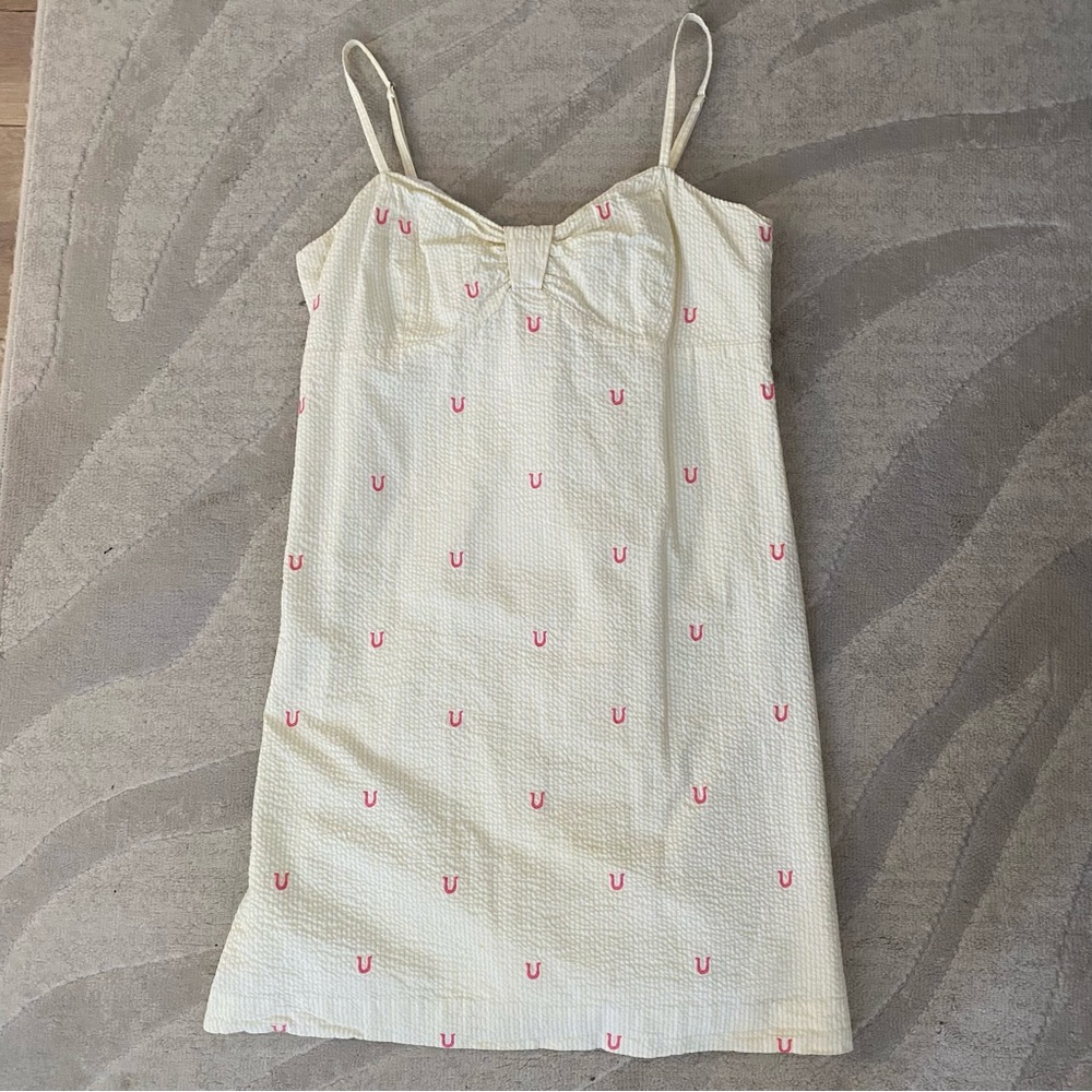Lilly Pulitzer Horseshoe Embroidered Seersucker dress